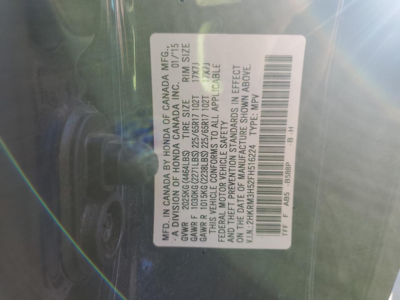 2015 HONDA CR-V