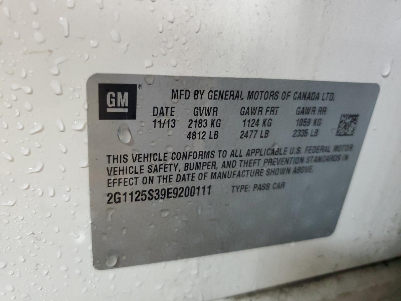 2014 CHEVROLET IMPALA