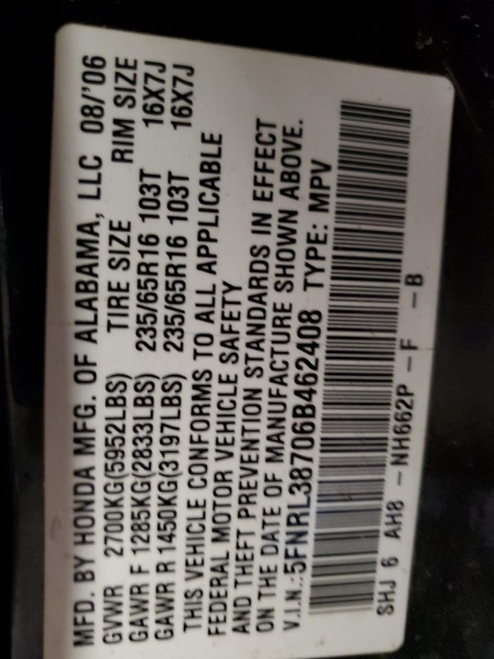 2006 HONDA ODYSSEY