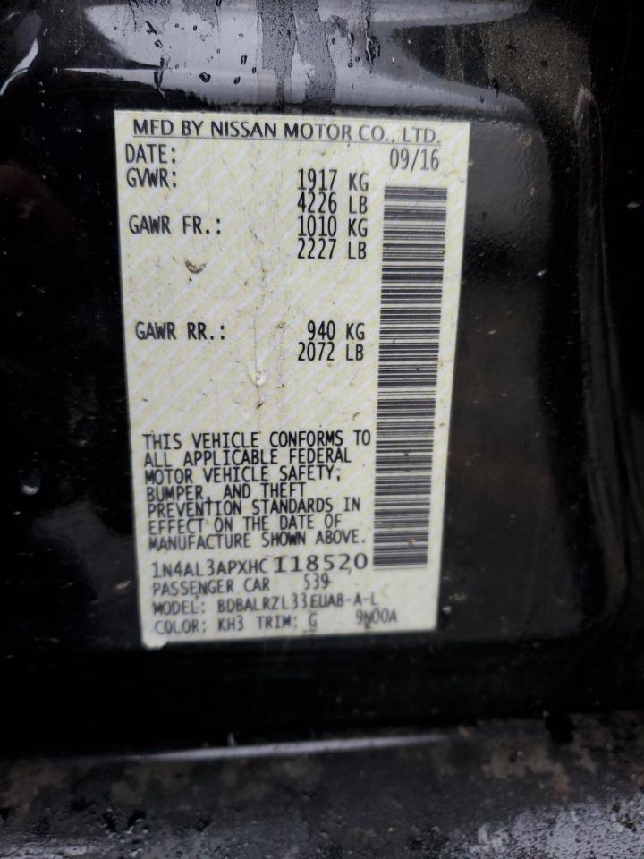 2017 NISSAN ALTIMA
