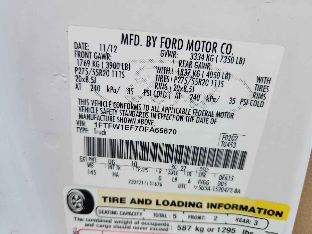 2013 FORD F-150