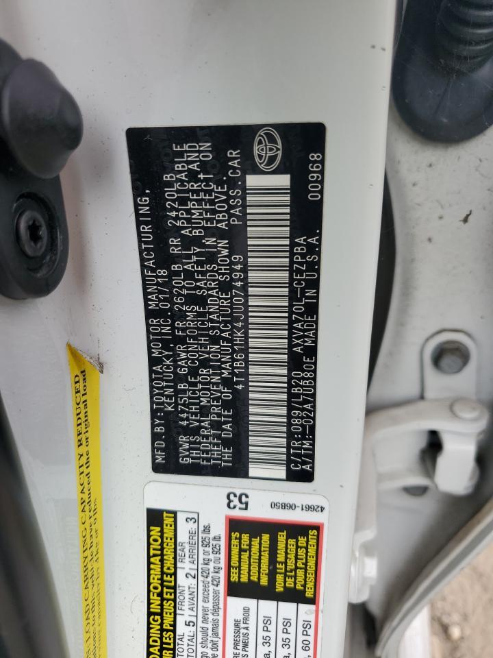 2018 TOYOTA CAMRY