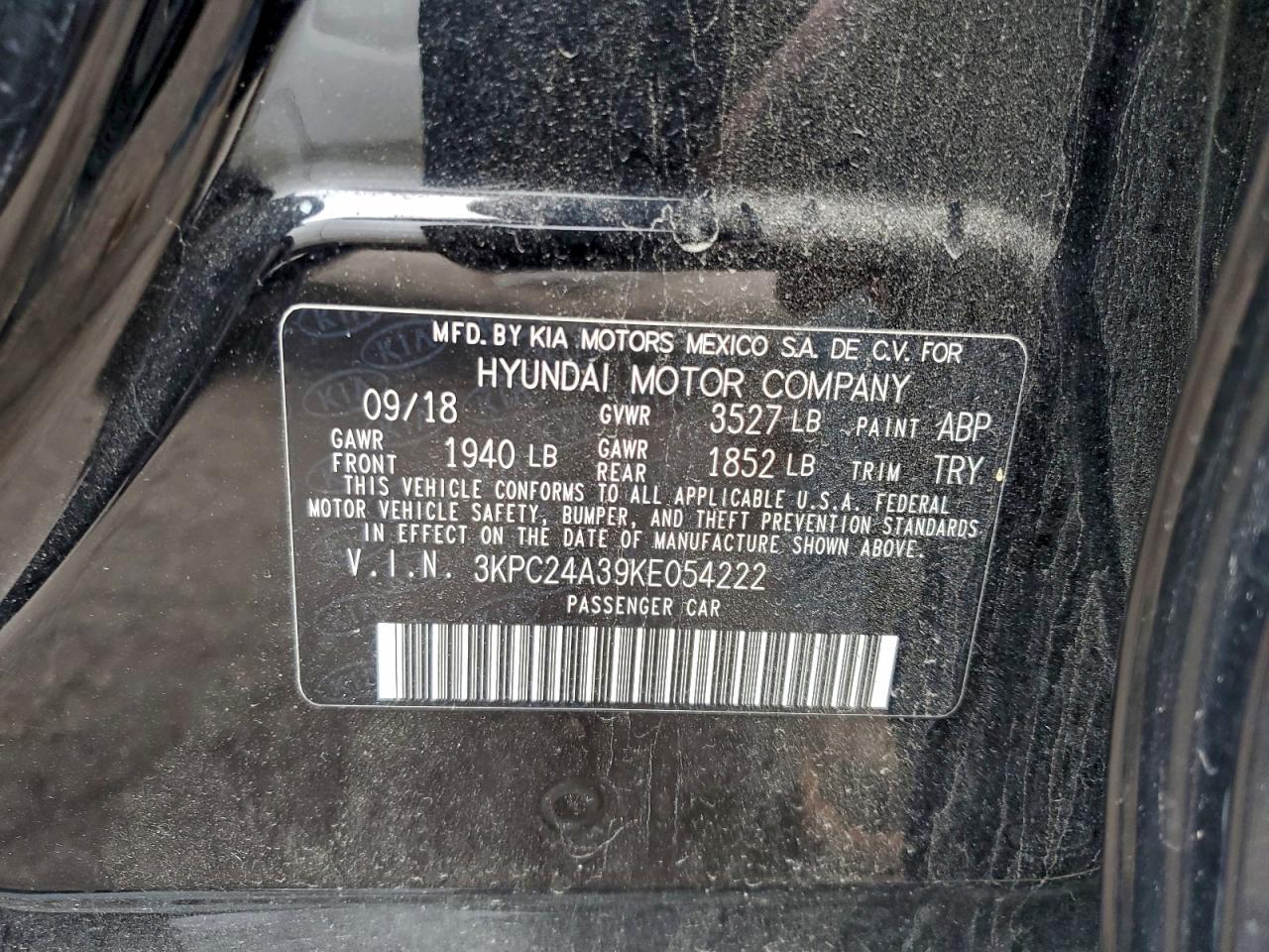 2019 HYUNDAI ACCENT