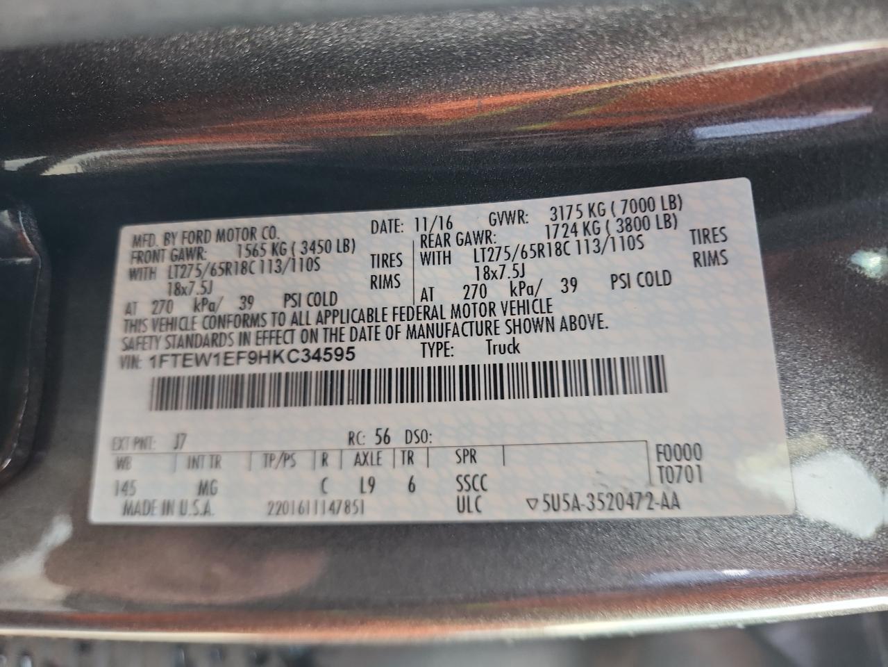 2017 FORD F-150