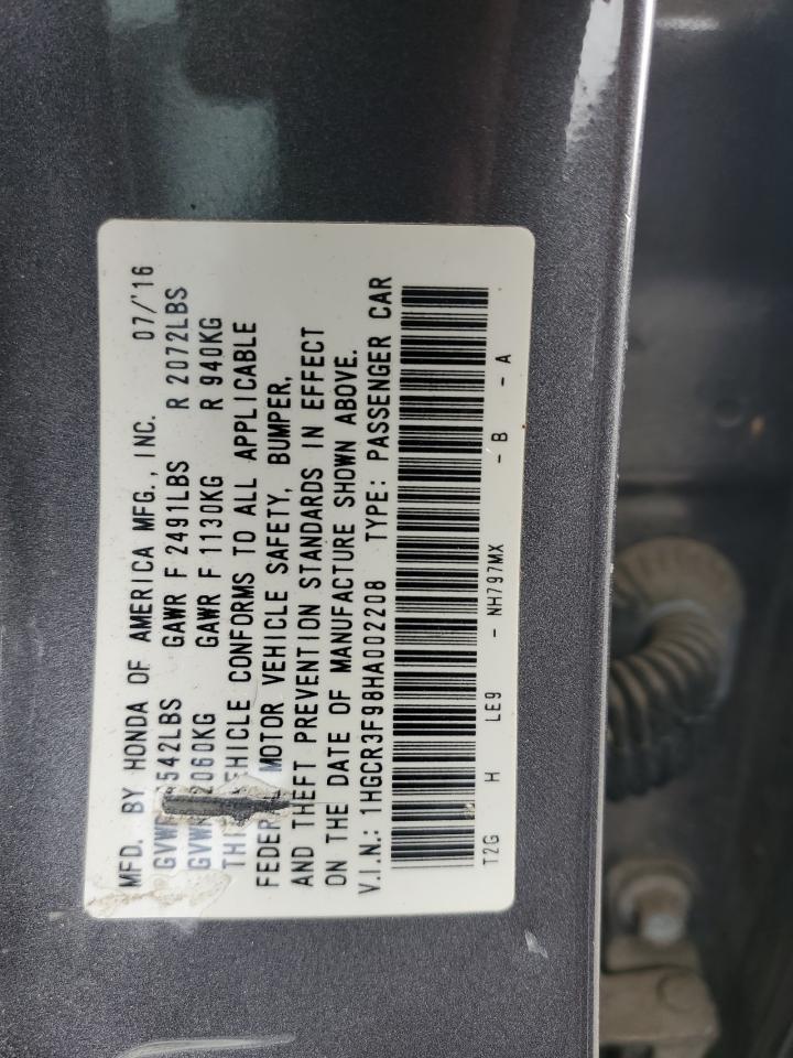 2017 HONDA ACCORD