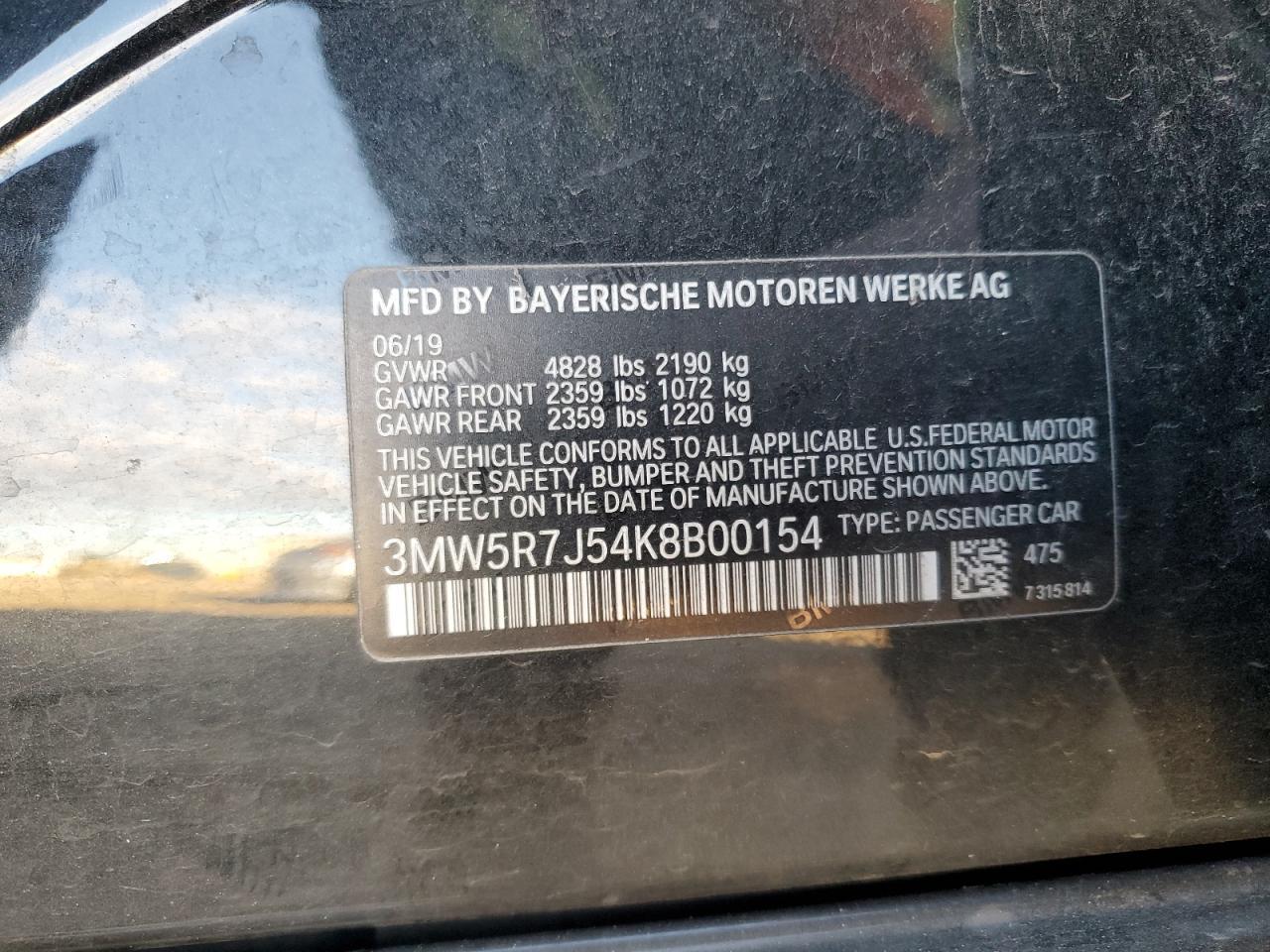 2019 BMW 3 SERIES