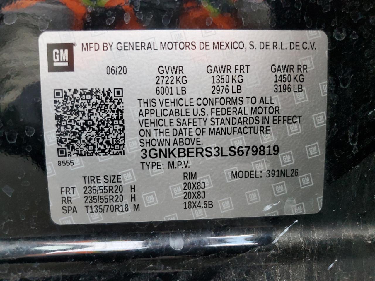2020 CHEVROLET BLAZER