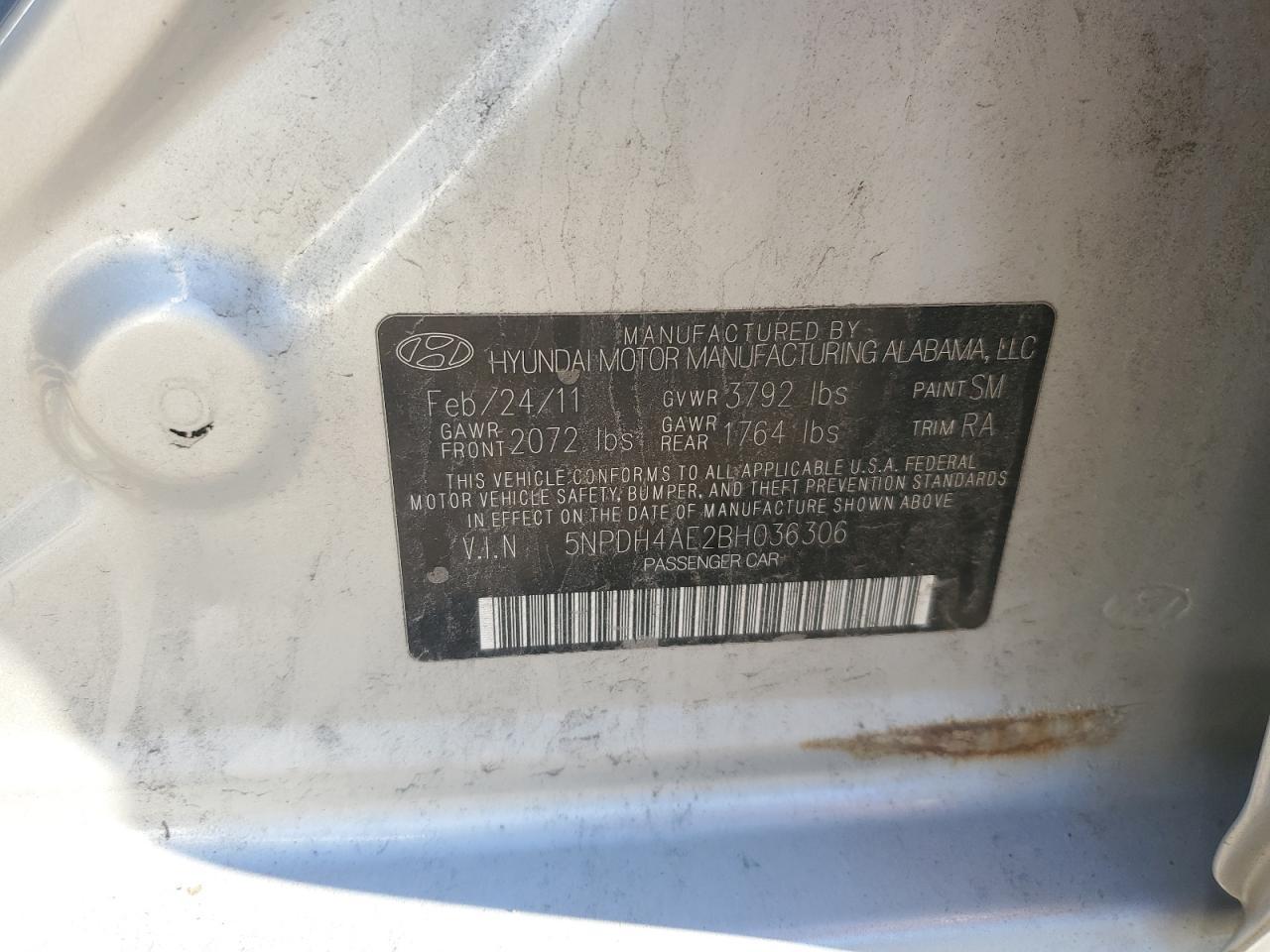 2011 HYUNDAI ELANTRA