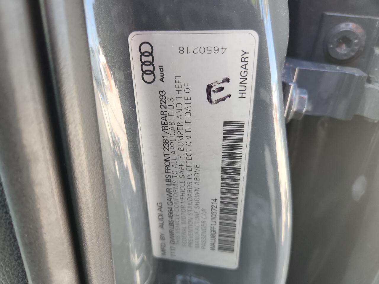 2018 AUDI A3