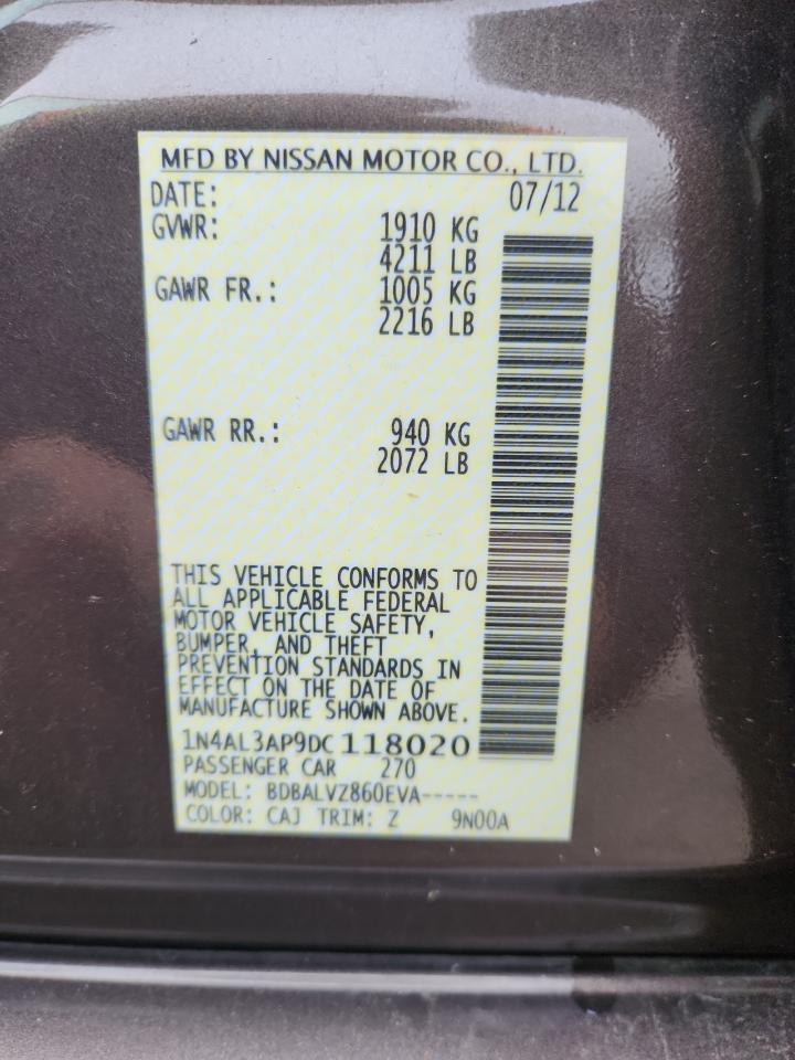 2013 NISSAN ALTIMA