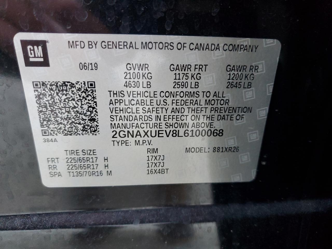 2020 CHEVROLET EQUINOX