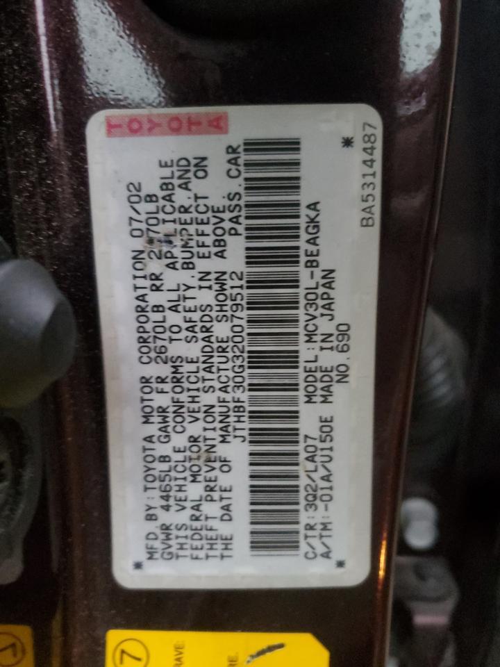 2002 LEXUS Es 300