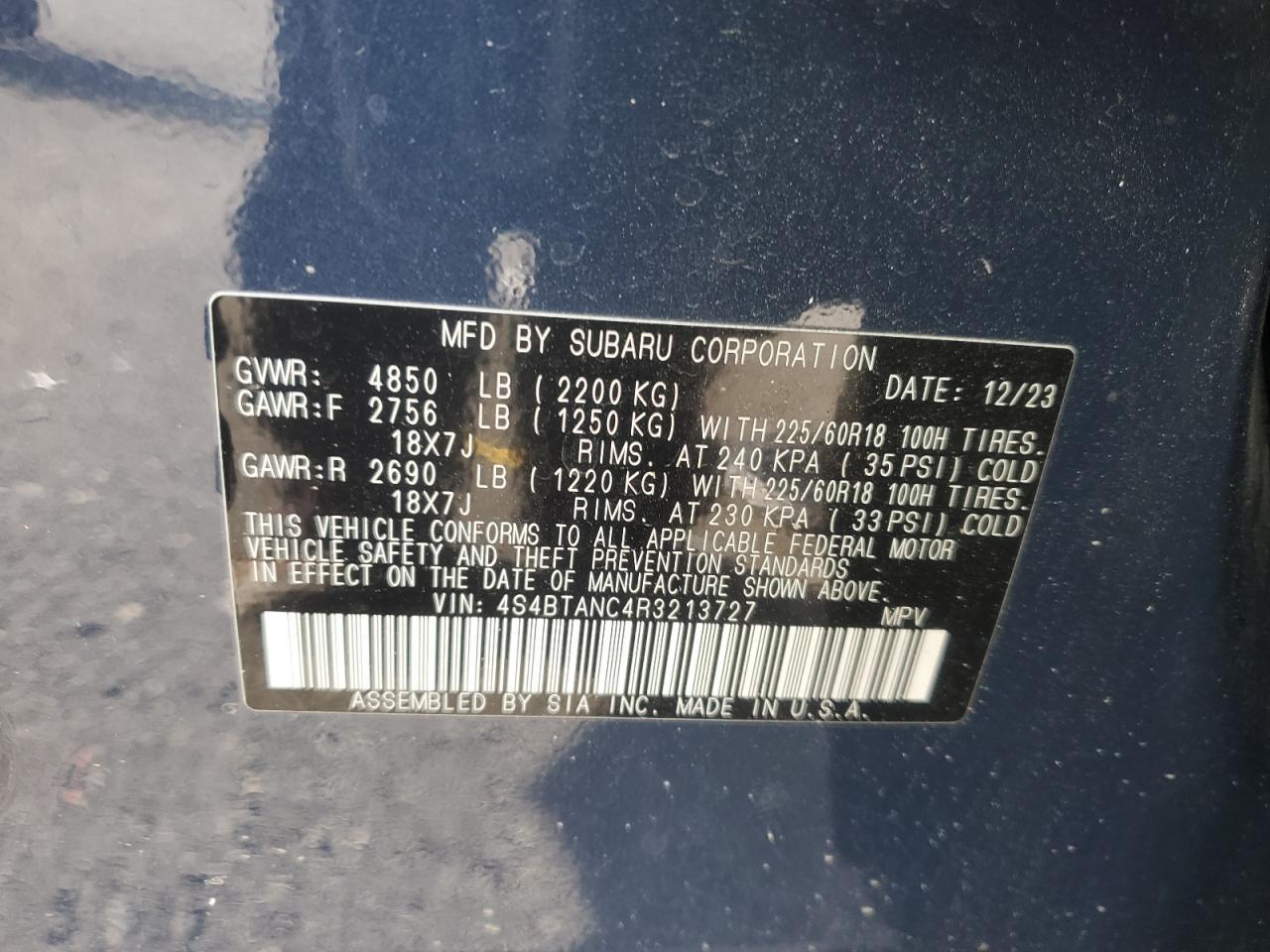 2024 SUBARU Outback
