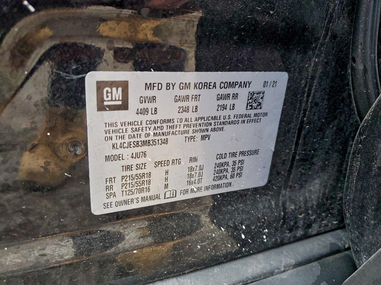 2021 BUICK ENCORE