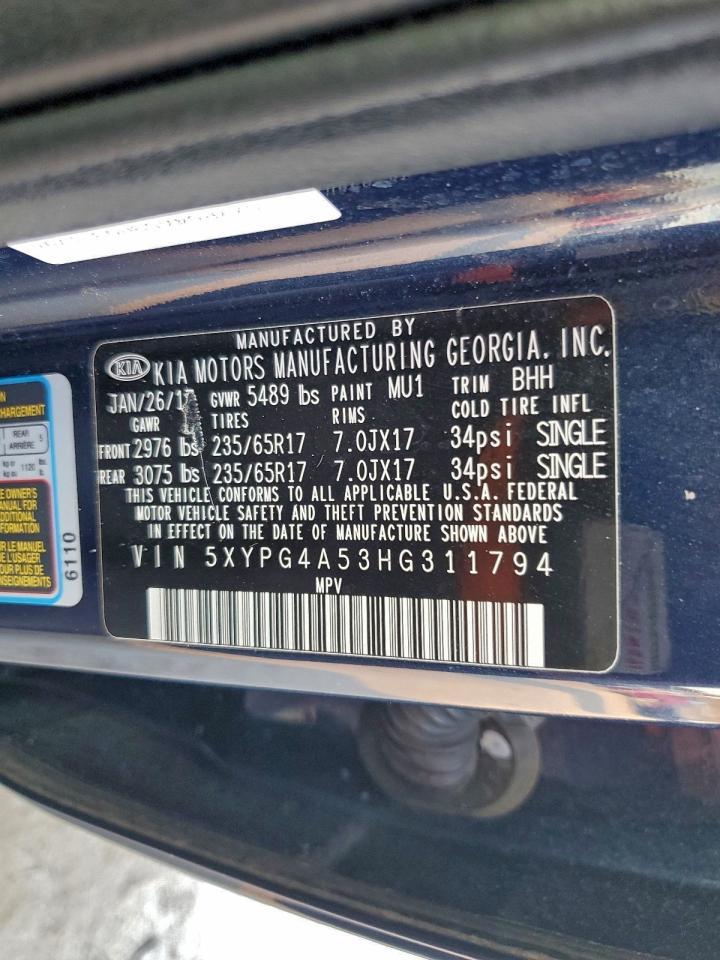 2017 KIA SORENTO