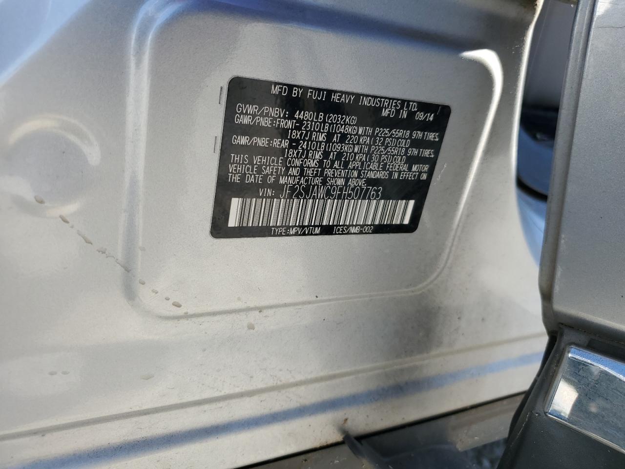 2015 SUBARU FORESTER