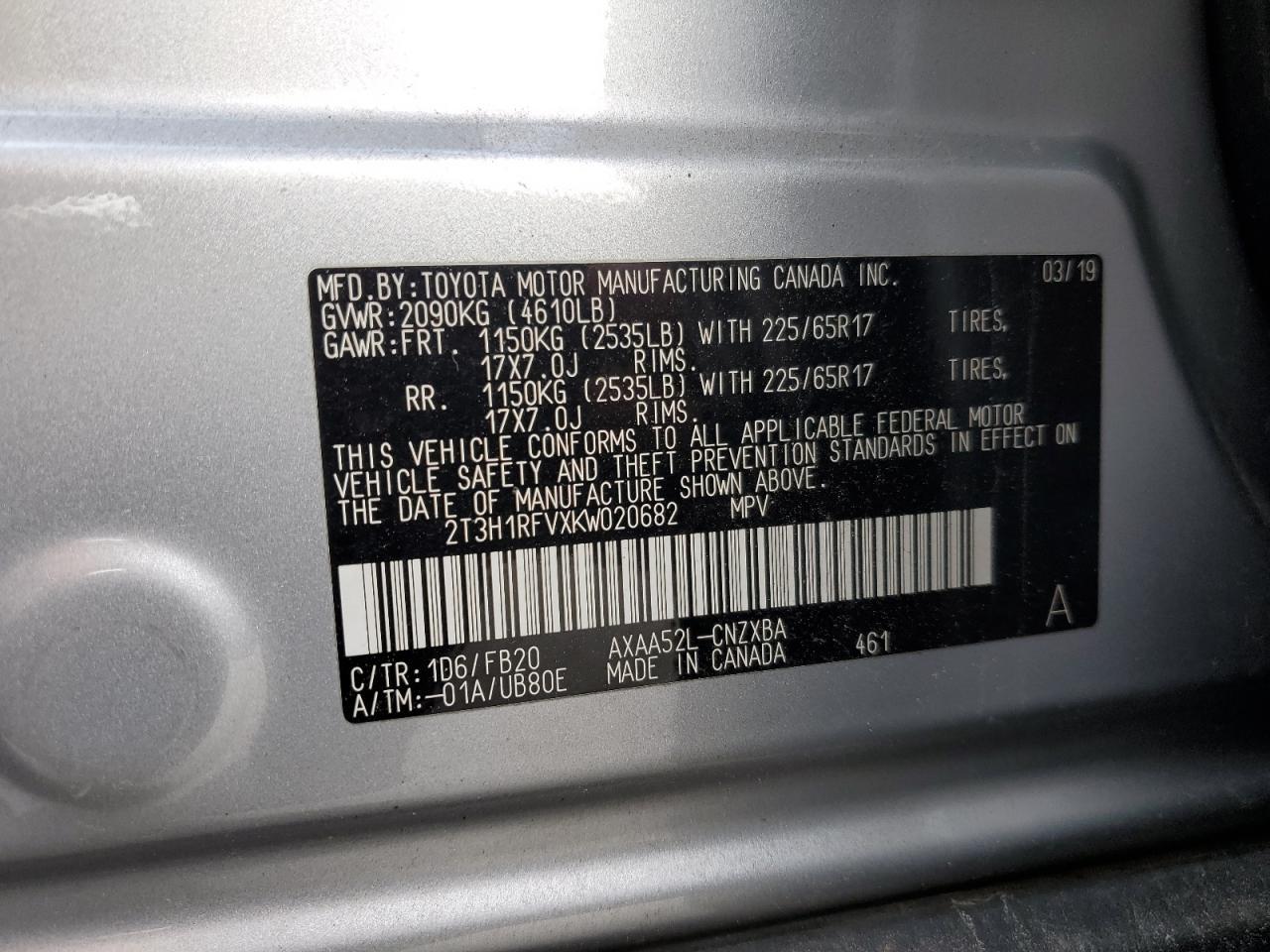 2019 TOYOTA RAV4