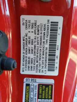2012 HONDA CIVIC