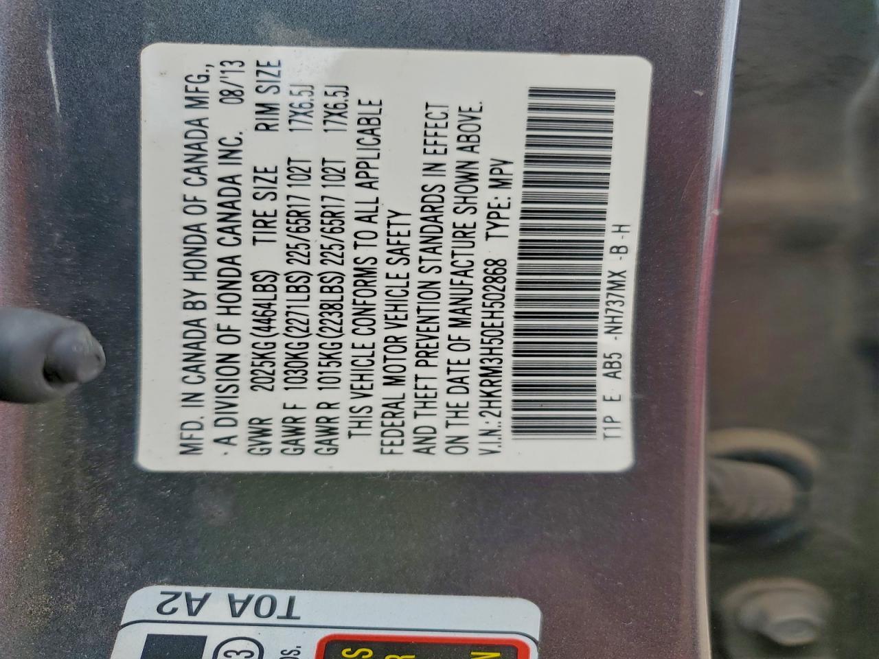 2014 HONDA CR-V