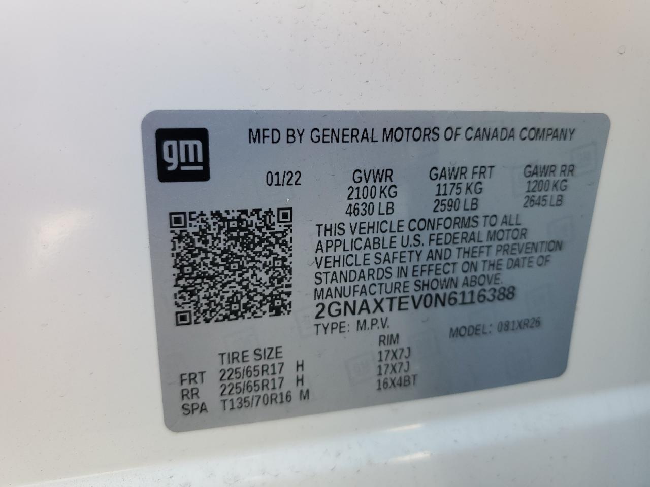 2022 CHEVROLET EQUINOX