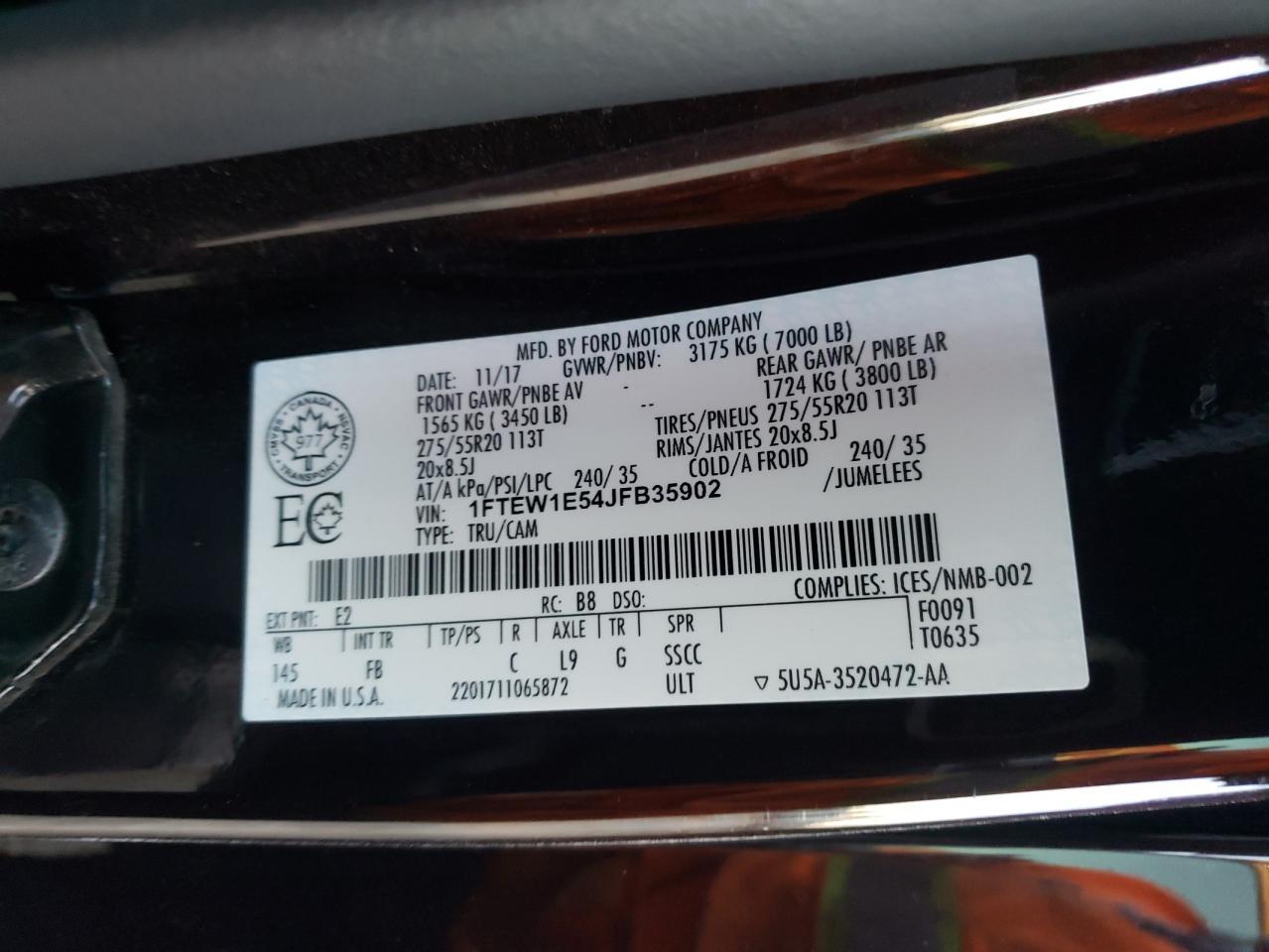 2018 FORD F-150