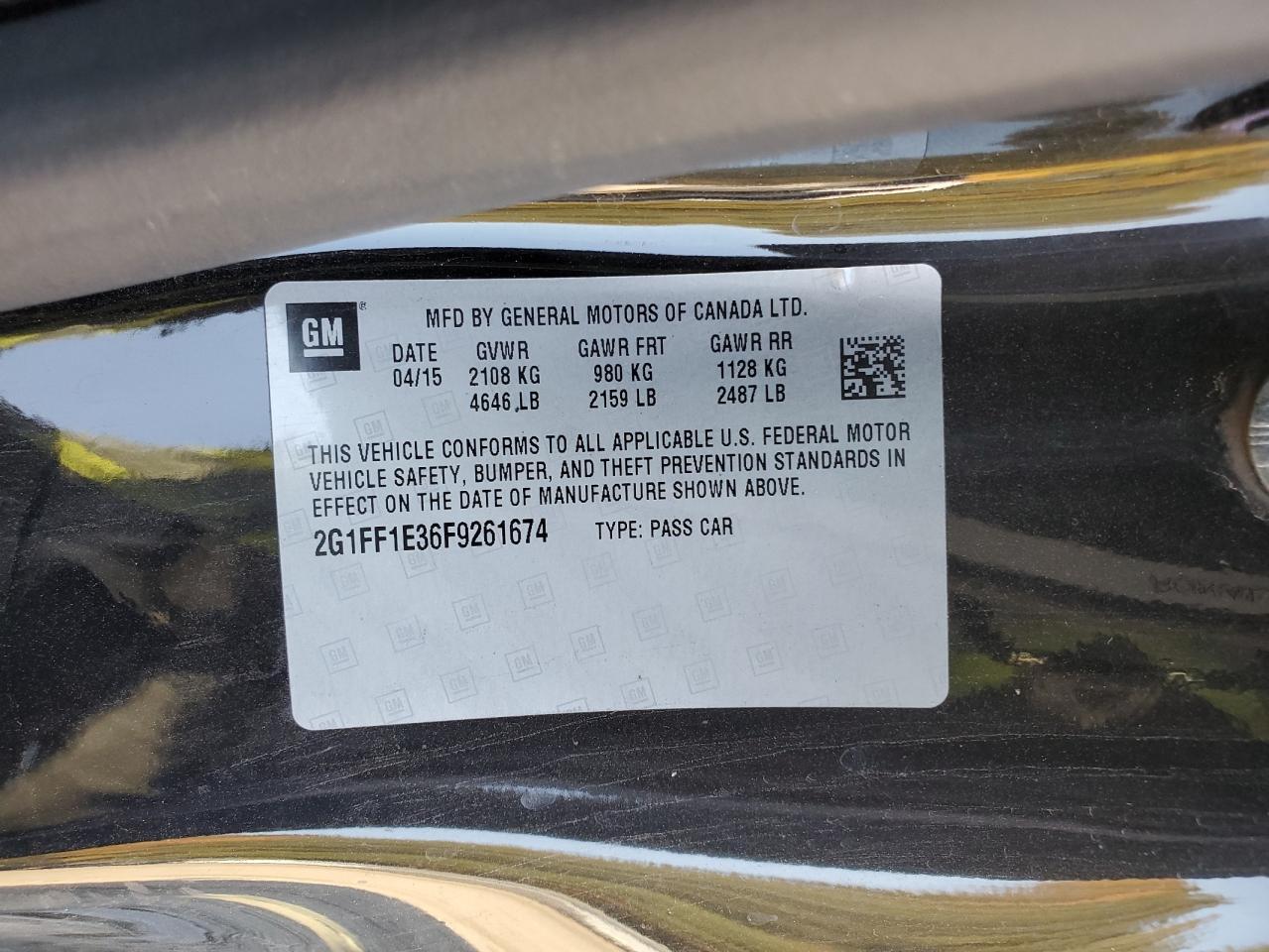 2015 CHEVROLET Camaro