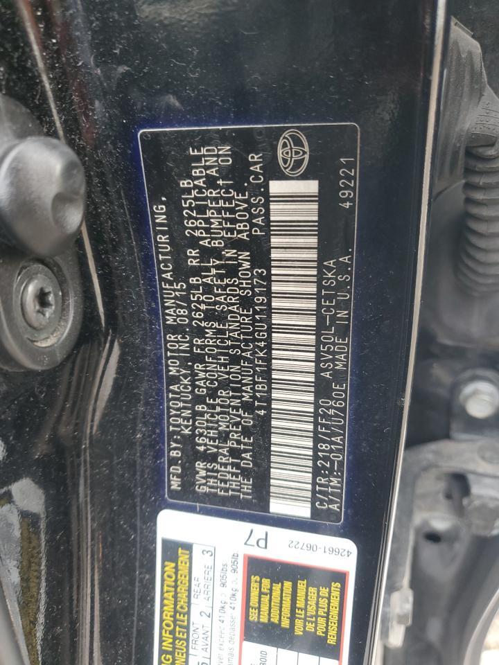 2016 TOYOTA CAMRY