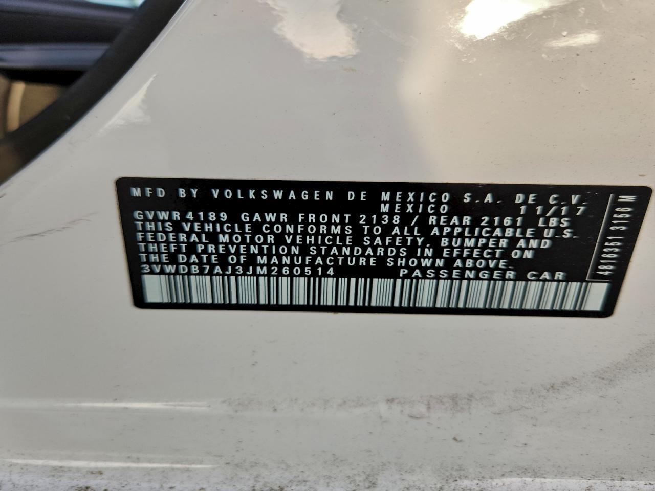 2018 VOLKSWAGEN JETTA