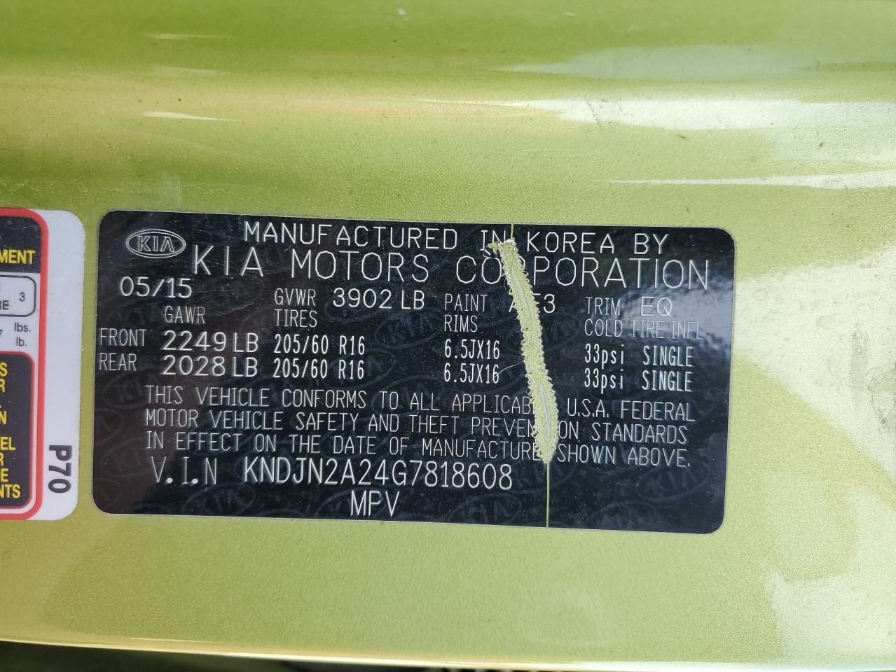 2016 KIA SOUL