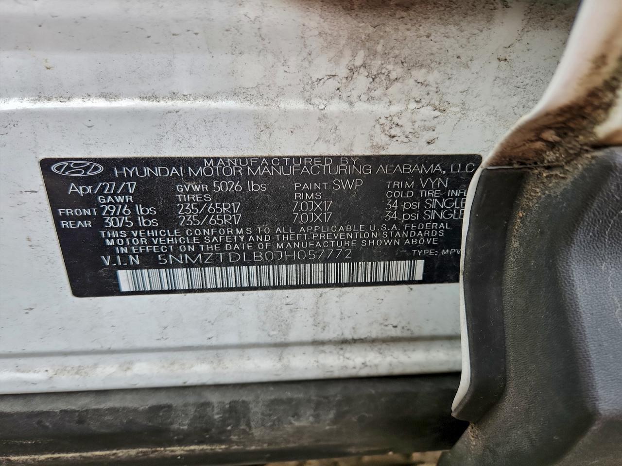 2018 HYUNDAI SANTA FE