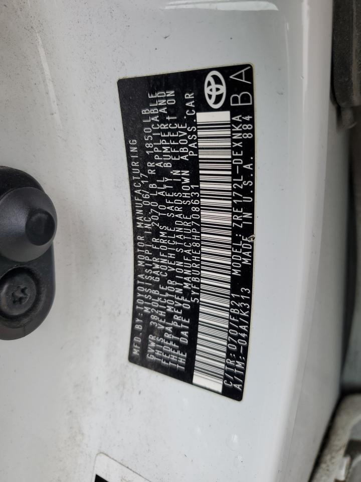 2017 TOYOTA COROLLA