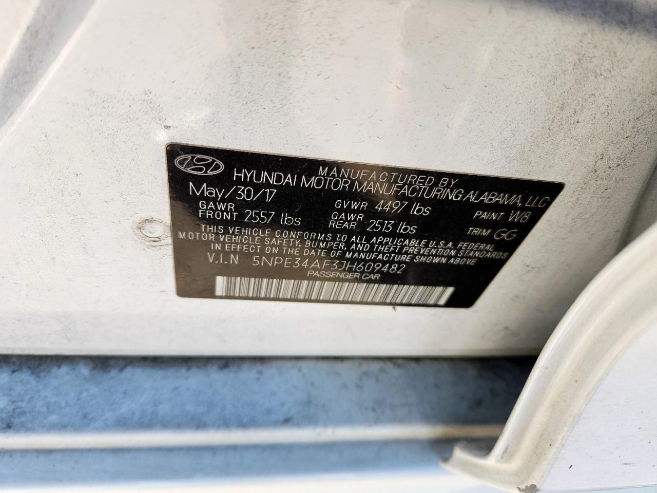 2018 HYUNDAI SONATA