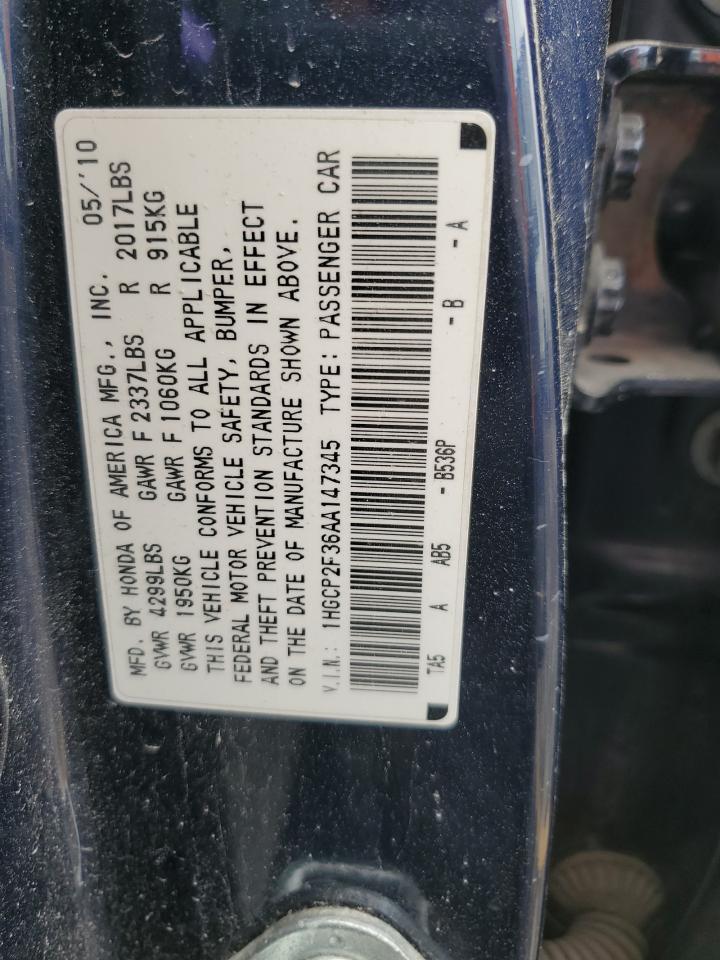 2010 HONDA ACCORD