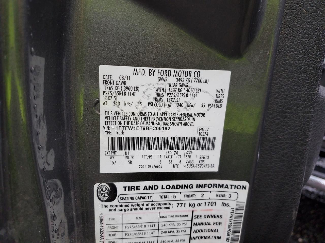 2011 FORD F-150