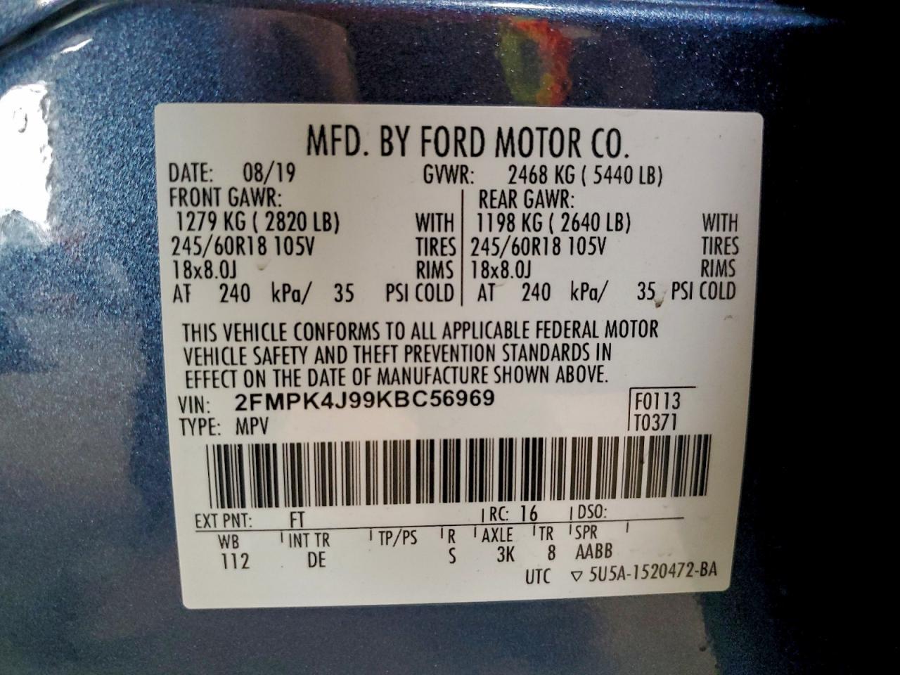 2019 FORD EDGE