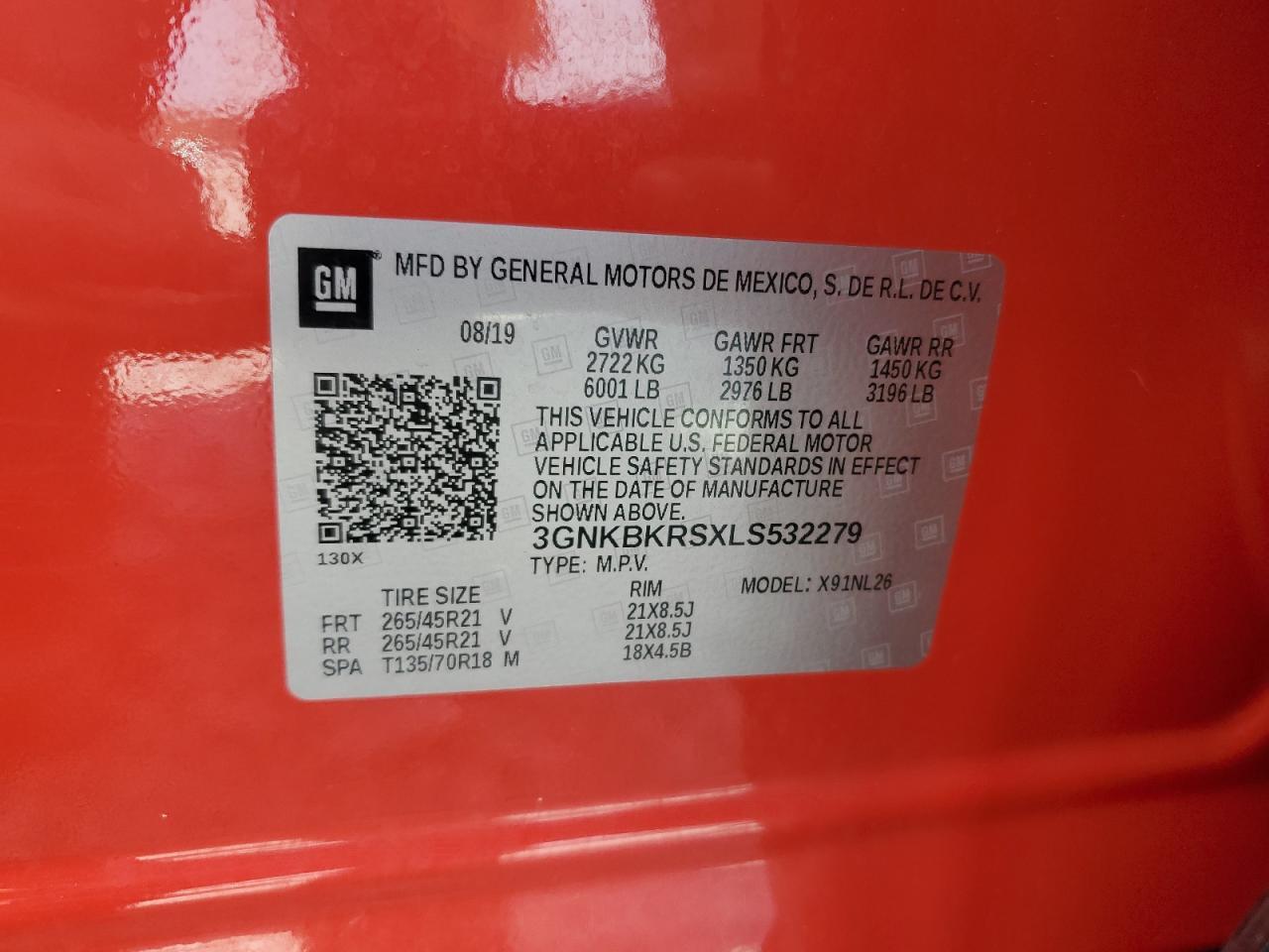 2020 CHEVROLET BLAZER