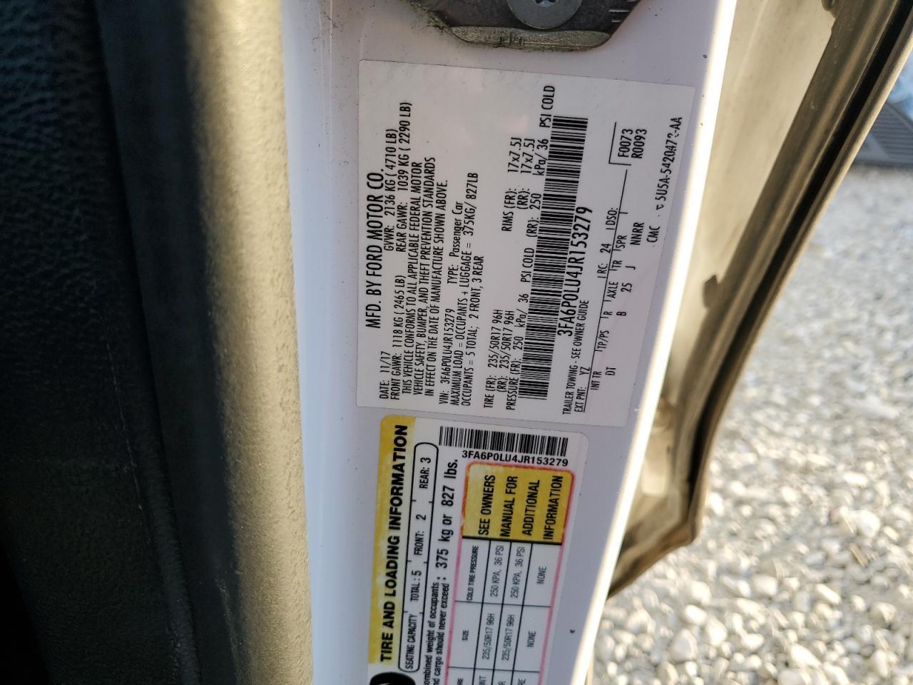 2018 FORD FUSION