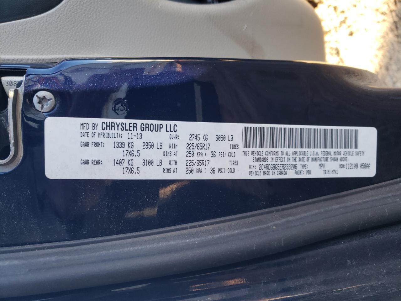2014 DODGE GRAND CARAVAN