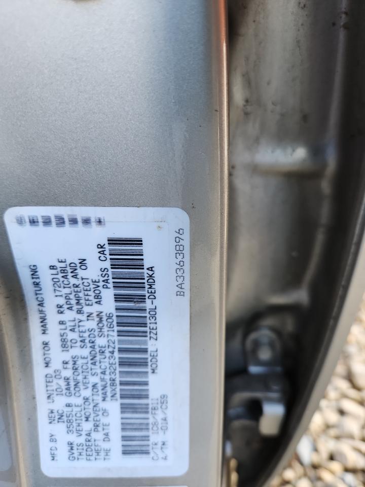 2004 TOYOTA COROLLA