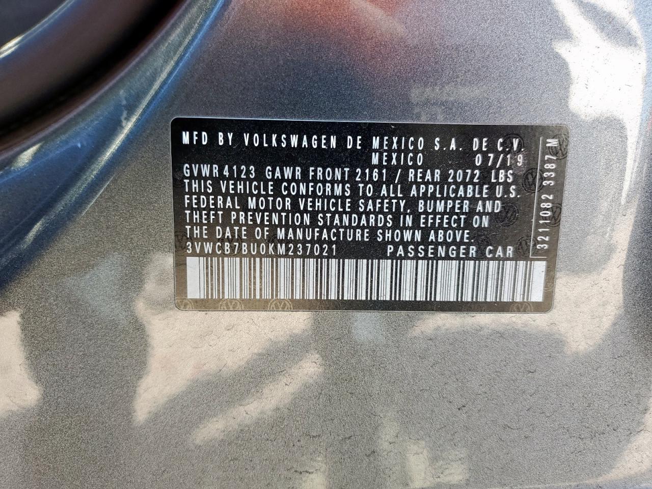 2019 VOLKSWAGEN JETTA