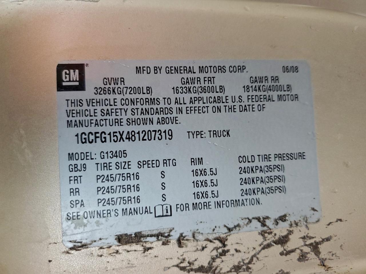 2008 CHEVROLET Express 1500