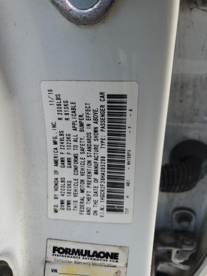 2017 HONDA ACCORD