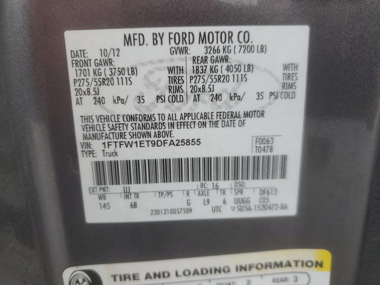 2013 FORD F-150
