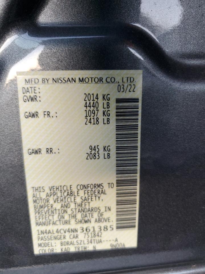 2022 NISSAN ALTIMA