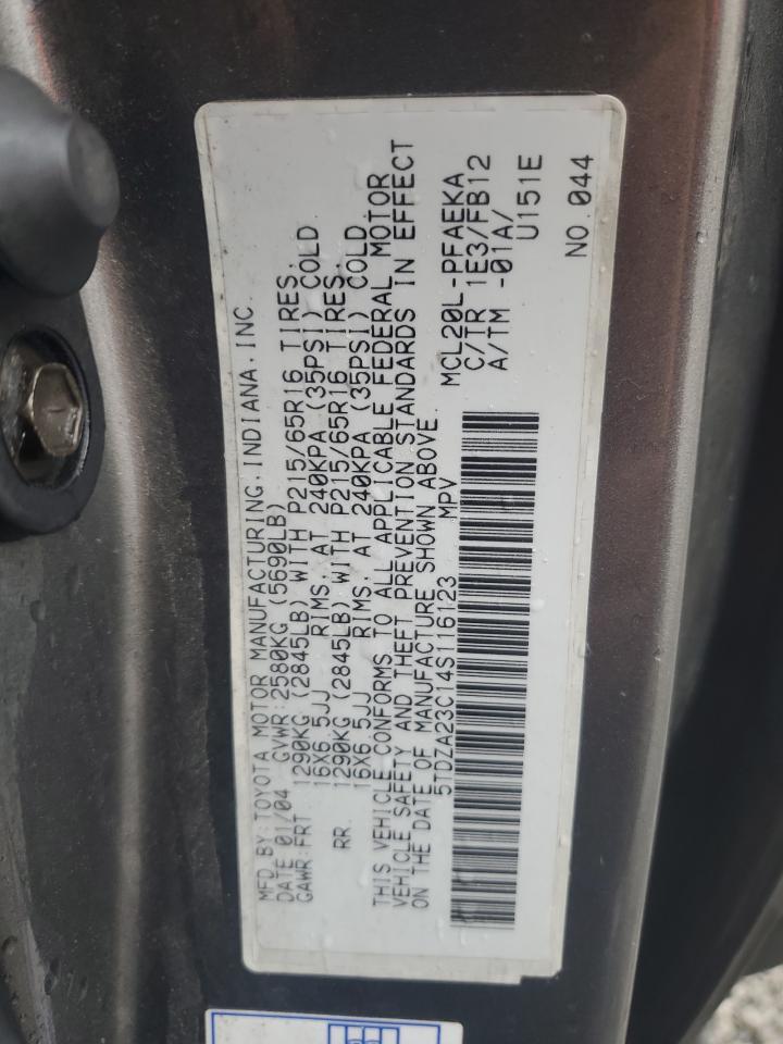 2004 TOYOTA SIENNA