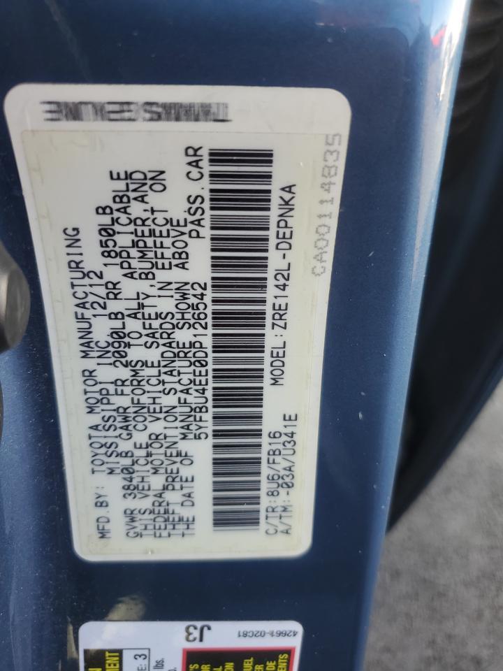 2013 TOYOTA COROLLA