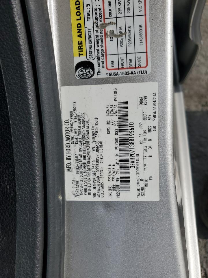 2008 FORD FUSION