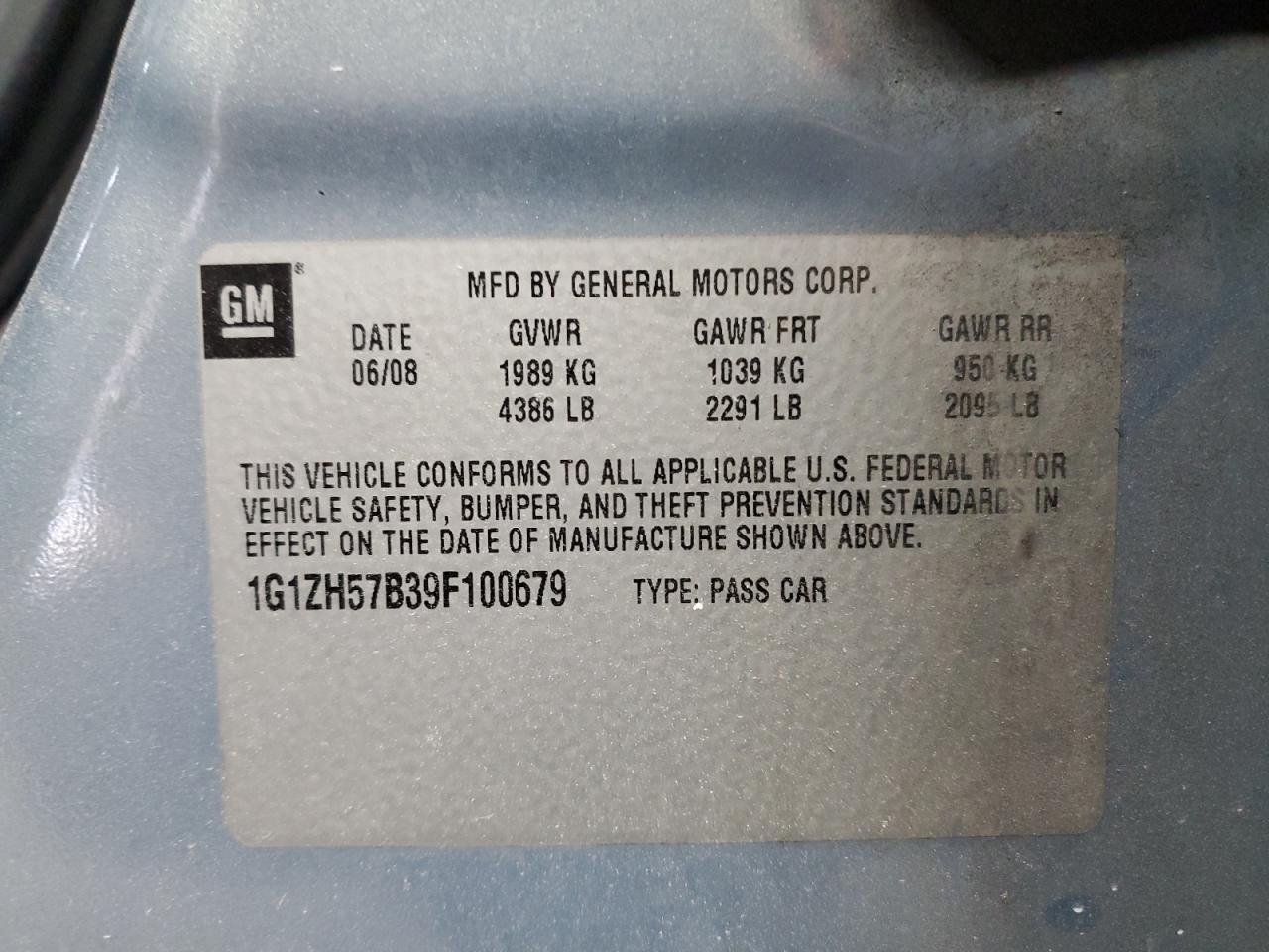 2009 CHEVROLET MALIBU