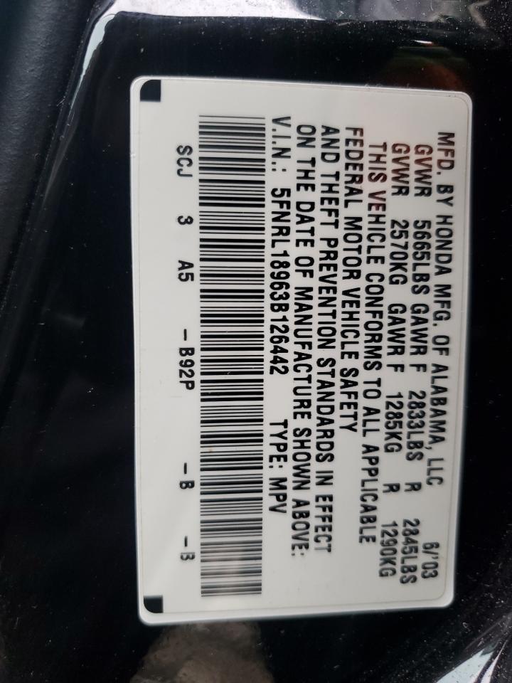 2003 HONDA ODYSSEY