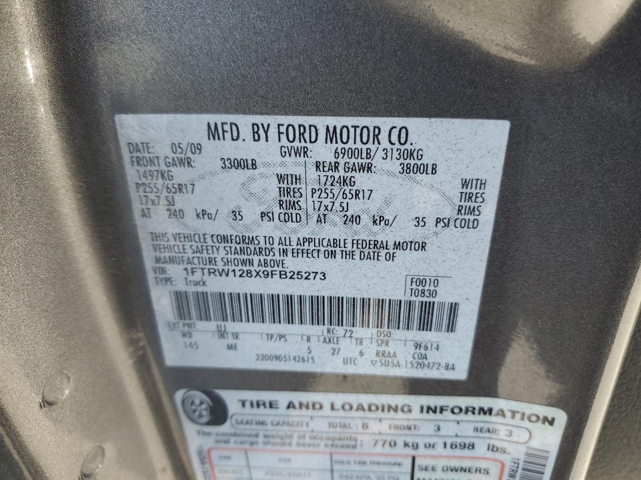 2009 FORD F-150